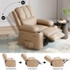 Rocking Massage Chair, 360° Swivel Recliner Chairs for Adults, Single Sofa Chair with Vibration Massage & Heating for Small Spaces, Bedroom, Nursery - 3 of 4