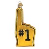Old World Christmas Blown Glass Ornament for Christmas Tree, Pittsburgh Steelers Foam Finger - 2 of 3