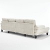 U-Shaped 4-Seater Velvet Sectional Sofa with Double Chaise - 2 of 4
