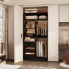 Besiost 36-In Closet Organizer with Wood Drawers, Freestanding Closet System with Hanging Rods - 3 of 4