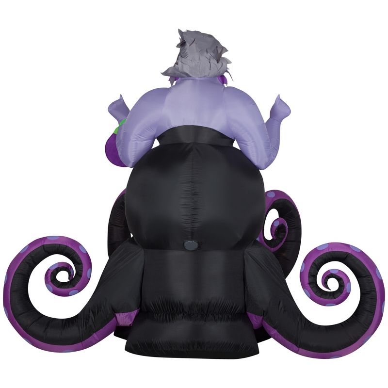 Gemmy Animated Projection Airblown Inflatable Ursula Disney, 6 ft Tall, Black, 5 of 7