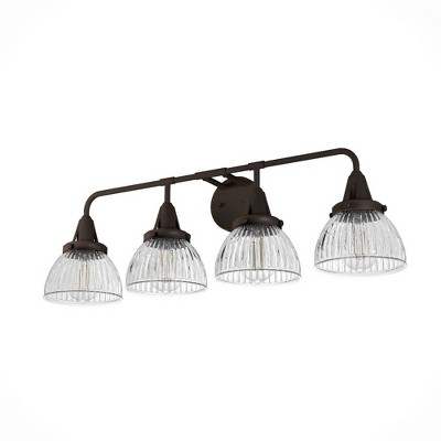 Hunter Fans Cypress Grove 4 - Light Vanity in  Onyx Bengal