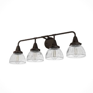 Hunter Fans Cypress Grove 4 - Light Vanity in  Onyx Bengal - 1 of 2