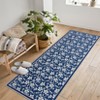 Area Rug, Boho Floral Machine Washable Rug ¨C Non-Slip Low Pile Carpet for Living Room, Bedroom, Nursery - 2 of 4