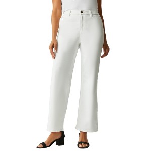 Jessica London Women's Plus Size True Fit Stretch Denim Wide Leg Jean - 1 of 4