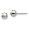 Chisel Titanium Polished 6mm Ball Stud Earrings - 2 of 4