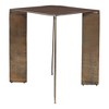 Uttermost Reade Outdoor Accent Table-Antique Brass Finish and Sandy Texture for Any Patio - 4 of 4