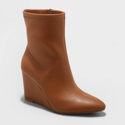 Photo 1 of S: 10 Womens Jocelyn Wedge Stretch Dress Boots - A New Day