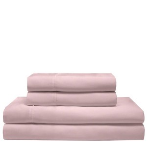California King 300 Thread Count Rayon from Bamboo Sheet Set Light Pink - Elite Home Products