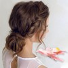 Unique Bargains Women's Grace Flower Hair Clip 3.54"x3.15"x1.14" Light Pink White 1 Pc - 2 of 3