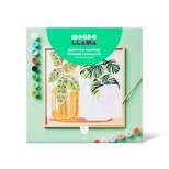 Paint By Number Framed Canvas Plants Kit - Mondo Llama™
