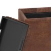 CAVINAS Linen Storage Ottoman Bench with Flip Over Serving Tray,Upholstered Storage Ottoman,Storage Benches for Living Room,Bedroom - 4 of 4