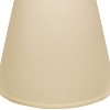 Vynxaria Lampshades: Beige Extra Deep Empire Shade, 9" x 16" x 14" with Washer Fitter - 2 of 4
