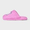 Women's Minnie Mouse Pink Fluffy Slippers - Light Pink - 2 of 4