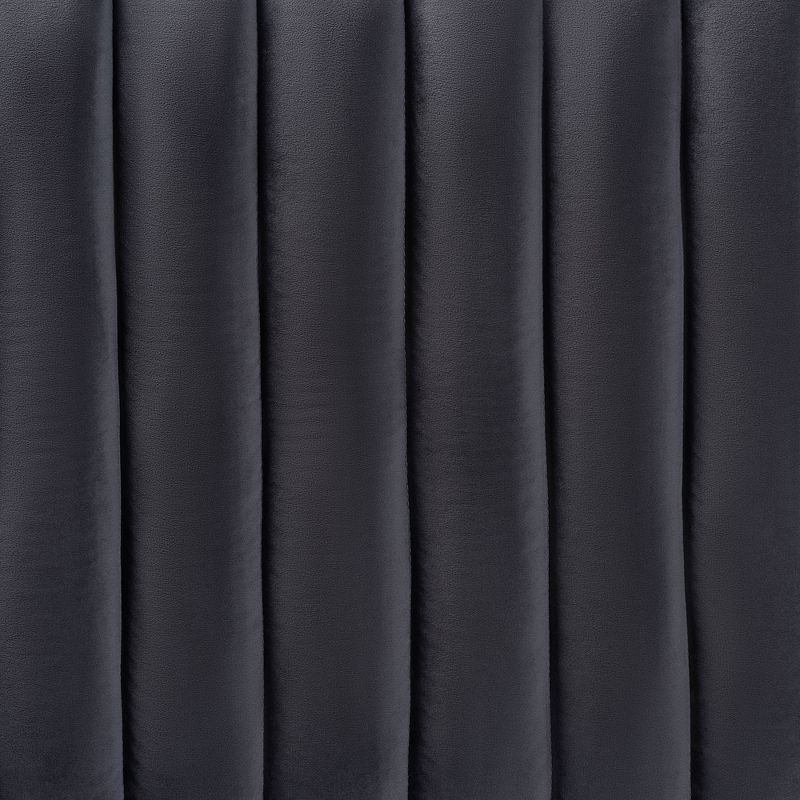 Emile Velvet Fabric Upholstered and Wood Headboard - Baxton Studio, 6 of 16