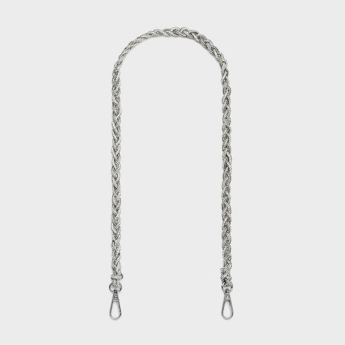 Silver purse clearance strap