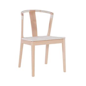 Glasgow Curved Back Woven Dining Chair Natural - Linon