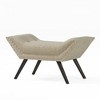 CAVINAS Modern Flared Ottoman Bench, Upholstery Ottoman with Nailhead Accents and Tufted Stitching, Accent Stools, Entryway Benches for Living Room - 4 of 4