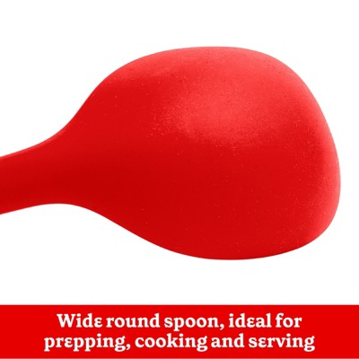 Betty Crocker Red Silicone 13-Inch Cooking Spoon