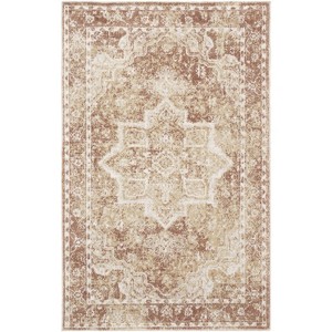 Nourison Astra Machine Washable Back to College Vintage Medallion Indoor Flatweave Rug - 1 of 4