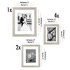 Americanflat 7 Pack Gallery Wall Set | Displays One 11x14, Two 8x10, and Four 5x7 inch photos. Shatter-Resistant Glass. Hanging Hardware Included! - 2 of 4