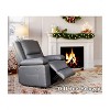 Electric Recliner Sofa with Massage & Heat - PU Leather Lift Chair - Thick Cushions & Armrests - for Elderly & Mobility Aid - 4 of 4