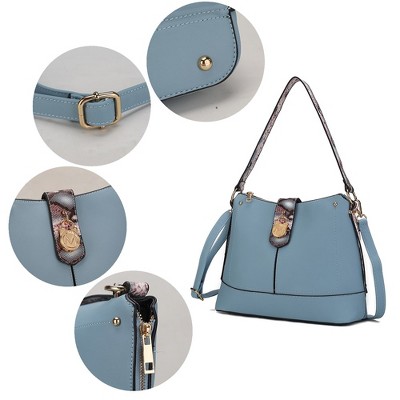 MKF Collection Ezra Snake Embossed Shoulder Trendy Bag by Mia K - Red — фото 5