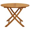 vidaXL Folding Garden Table 43.3" Solid Acacia Wood - 4 of 4