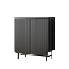 Hommoo Modern Fluted Door Accent Cabinet - 4 of 4