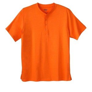 KingSize Men's Big & Tall Shrink-Less Lightweight Henley T-Shirt - 1 of 4