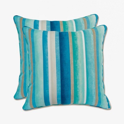 Set of 2 Outdoor/Indoor Throw Pillows Dina - Pillow Perfect
