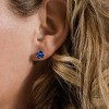 SHINE by Sterling Forever Sterling Silver 7mm Rainbow CZ Studs - 2 of 3