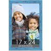 PosterPalooza | Shabby Chic Blue Picture Frame - UV Acrylic, Foam Board Backing, Hanging Hardware - 2 of 4