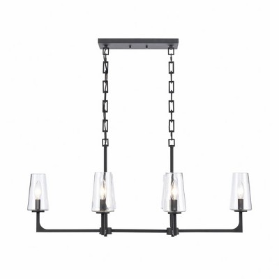 Elk Home Fitzroy 6 - Light Chandelier in  Matte Black
