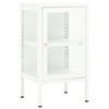 vidaXL Sideboard 15"x13.8"x27.6" Metal and Glass - 2 of 4