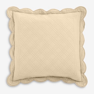 BrylaneHome Florence Euro Sham - Euro, Oatmeal