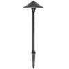 Elegant Lighting Outdoor 12V Cast Brass path light 9 inch Wide x 24 inch High in Dark Bronze - 3 of 4