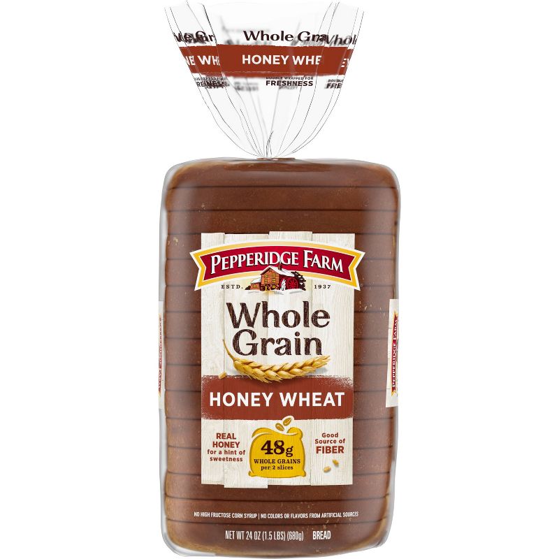 Pepperidge Farm Whole Grain Honey Wheat Bread - 24oz, 1 of 7