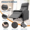 GustoWave Power Recliner Chair with Massage and Heat, Overstuffed Tall Back, Padded Seat, Home Theater Seating for Living Room - 4 of 4