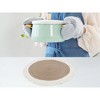 REGALWOVEN Round Rattan Indoor Outdoor Wipe Clean Rustic Placemats 15 x 15 Inch 6 Pcs - 4 of 4
