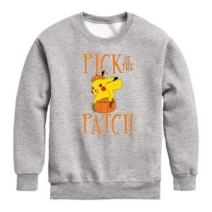 Boys' - Pokémon - Pick of the Patch Graphic Long Sleeve Fleece Sweatshirt - 1 of 4