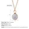 Natural Stone Beads Healing Crystal Lucky Blessing Protection Raw Gemstone Pendant Necklace for Women Men - 4 of 4
