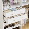 PAKASEPT 5FT Closet System with 2 Wood Drawers, 59" Closet Organizer System with Shoe Rack, 3 Hanging Rods, Wardrobe Clothes Garment Rack - 3 of 4