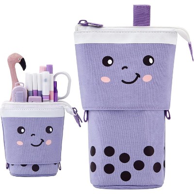 Fmeida Cute Pencil Case  Office Organizer Multifunctional pencil case Blue
