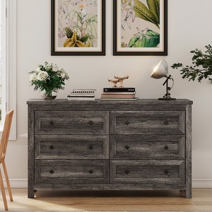 AMERLIFE Farmhouse Wood Rustic Chest of Drawers - 1 of 4