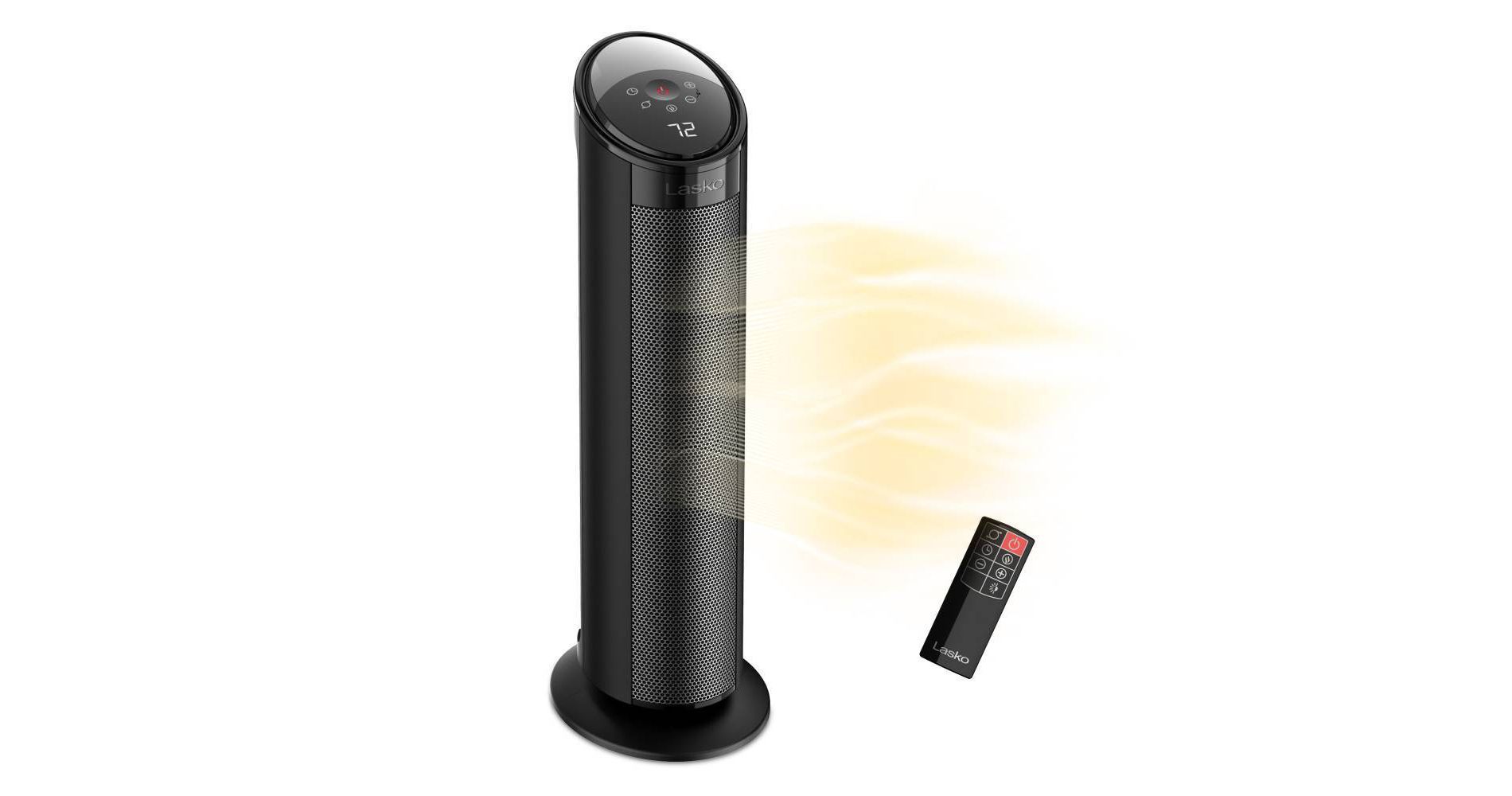 Lasko CT22495 22" Ceramic Tower Heater with Remote Control