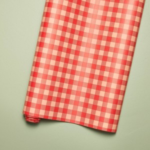 12' Gift Wrap Red Gingham - Hearth & Hand™ with Magnolia - 1 of 3