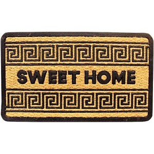 LIVEVIE Sweet Home Rubber Coir Doormat – 18x30", Durable, Anti-Skid Entry Mat for Indoor/Outdoor Use, Traps Dirt & Moisture. - 1 of 1