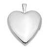 Black Bow Jewelry 20mm Heart Locket with Diamond Accent Cross in 14k White Gold - 3 of 4