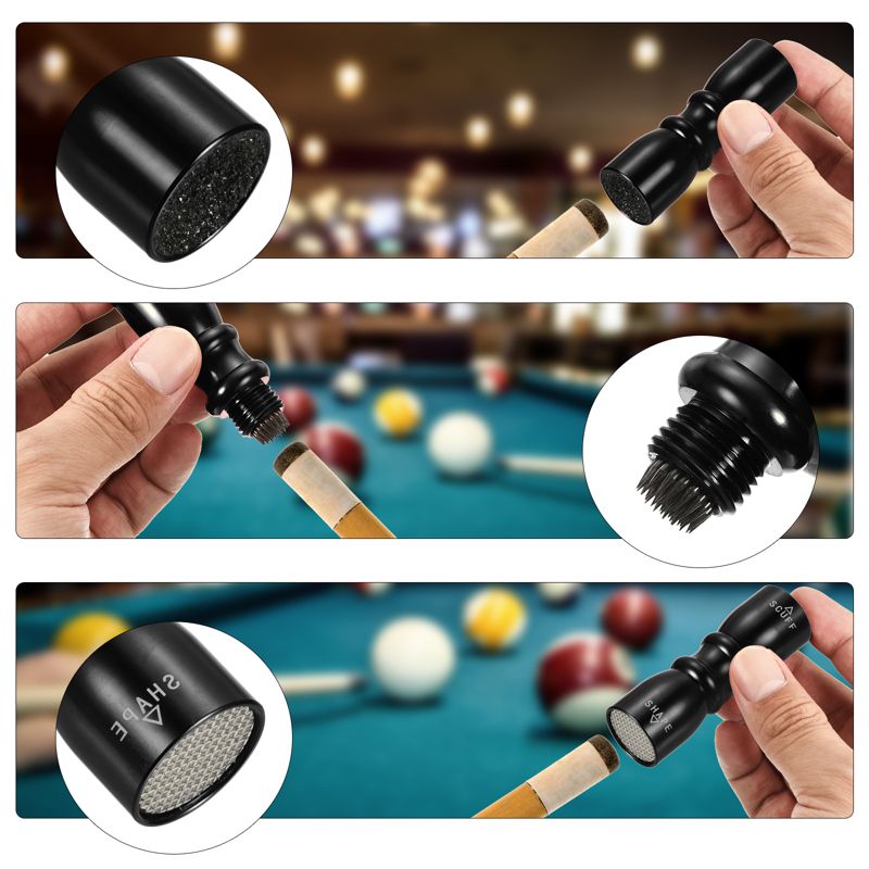 Unique Bargains Snooker Pool Cue Tip Tool Billiard Stick Tip Repair Accessories Scuffer Shaper Aerator, 5 of 6